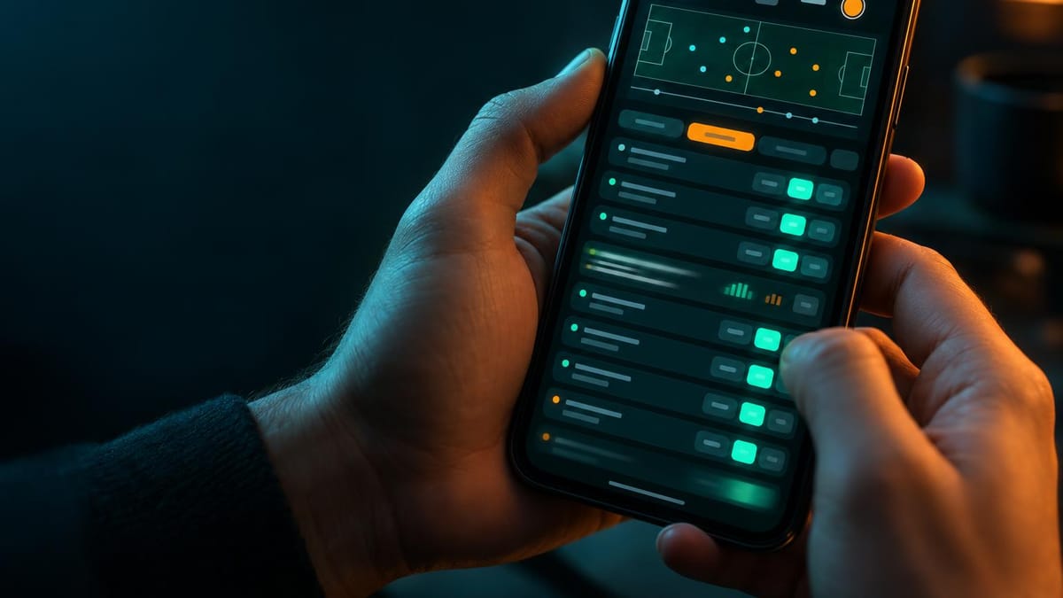 Apostas ao vivo no celular com placar e odds em tempo real